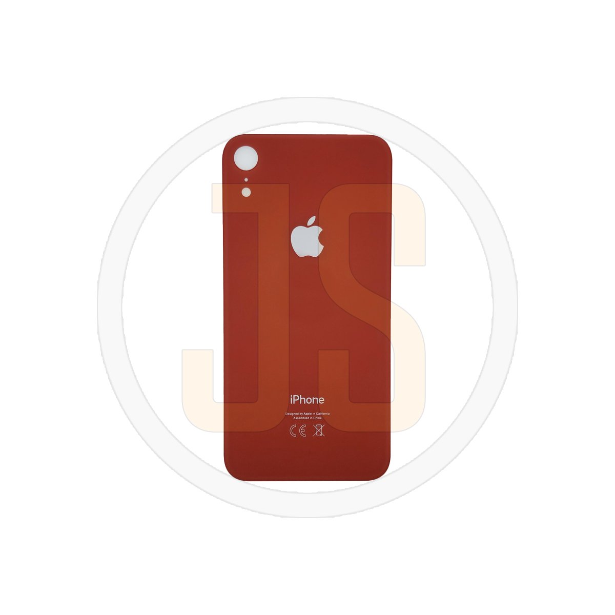 Задняя крышка (стекло) Apple iPhone XR red (стандартное отверстие под камеру) orig (CE)