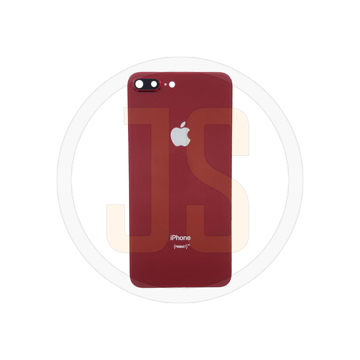 Задняя крышка (стекло) Apple iPhone 8 Plus red + объектив камеры orig (CE)