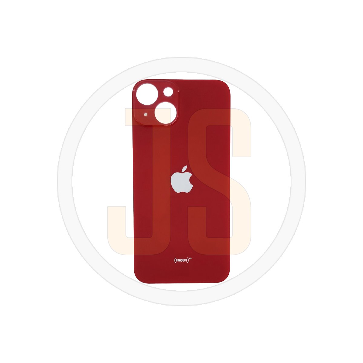 Задняя крышка (стекло) Apple iPhone 14 red (увеличенное отверстие под камеру) orig