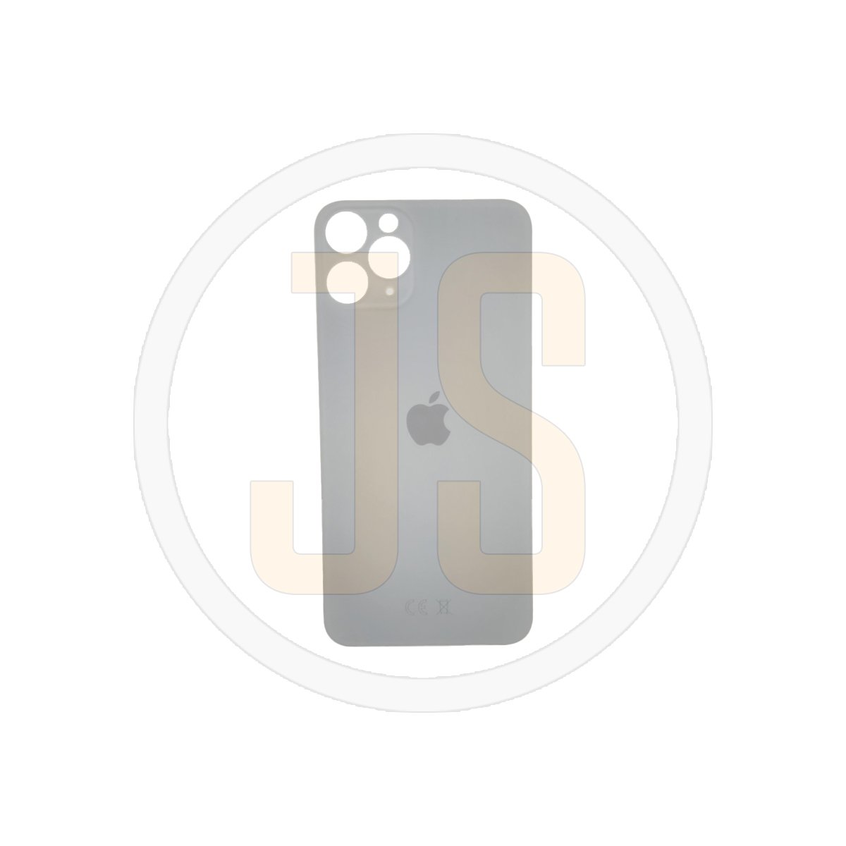 Задняя крышка (стекло) Apple iPhone 11 Pro silver (стандартное отверстие под камеру) orig (CE)