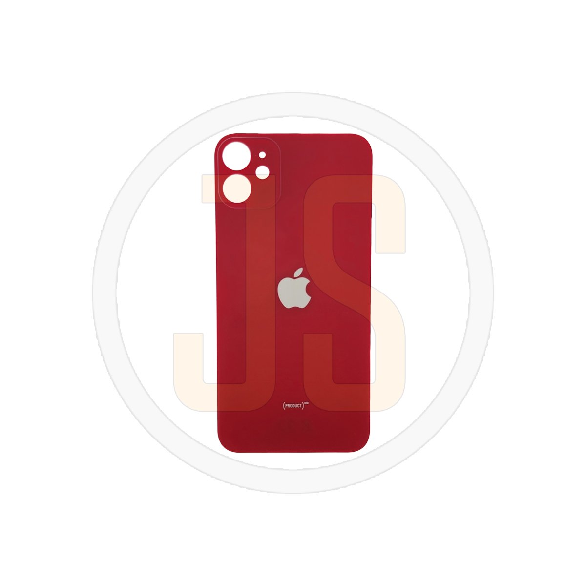 Задняя крышка (стекло) Apple iPhone 11 red (увеличенное отверстие под камеру) orig (CE)