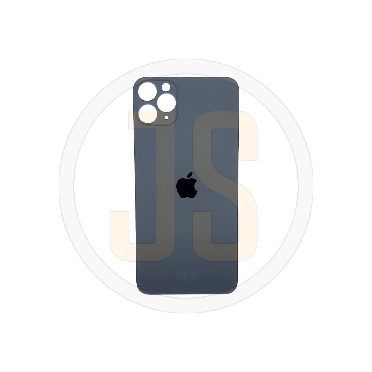 Задняя крышка (стекло) Apple iPhone 11 Pro Max gray (увеличенное отверстие под камеру) orig (CE)