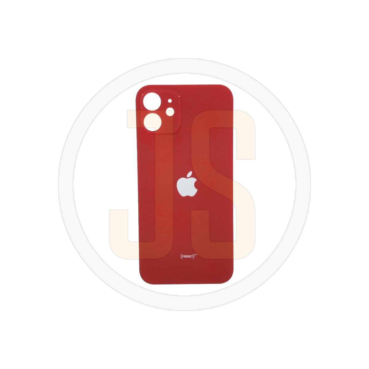 Задняя крышка (стекло) Apple iPhone 12 red (стандартное отверстие под камеру) orig (CE)