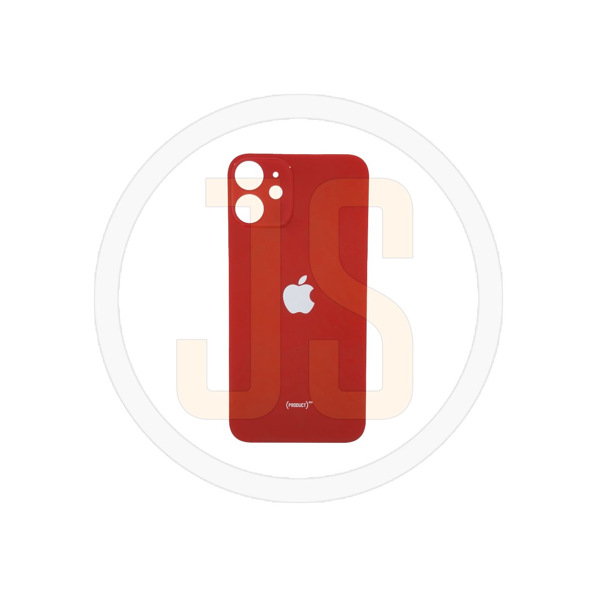 Задняя крышка (стекло) Apple iPhone 12 mini red (стандартное отверстие под камеру) orig (CE)