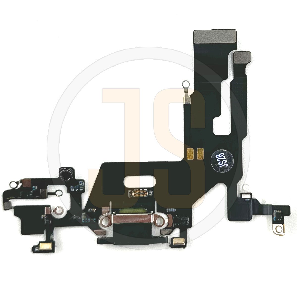 Нижний шлейф Apple iPhone 11 на разъем зарядки и синхронизации black оригинал снятый