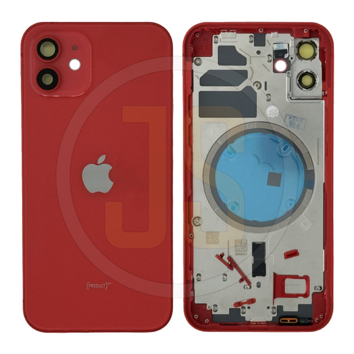 Корпус для Apple iPhone 12 Red (CE)