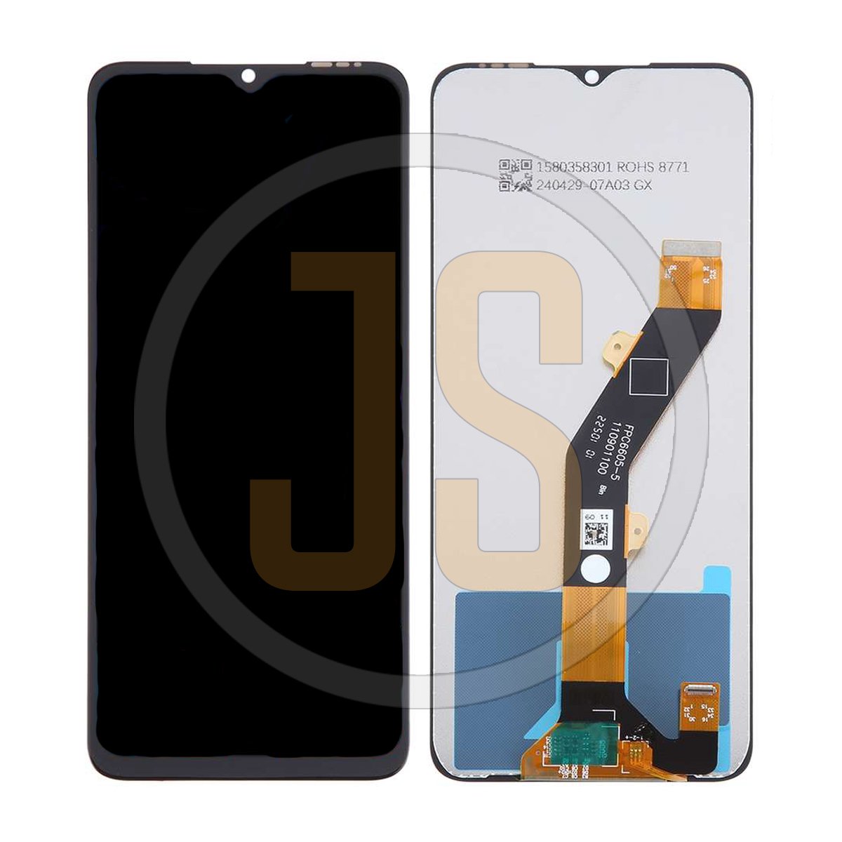 Дисплей для Itel A05s (A663LC) black оригинал