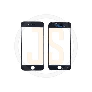 Стекло для переклейки на Apple iPhone 8 + рамка Black оригинал